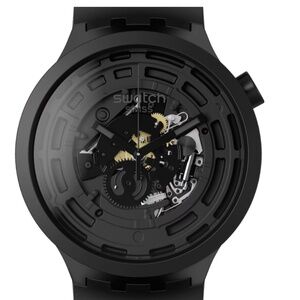 Swatch Watch / C-BLACK / Oversized Watch /